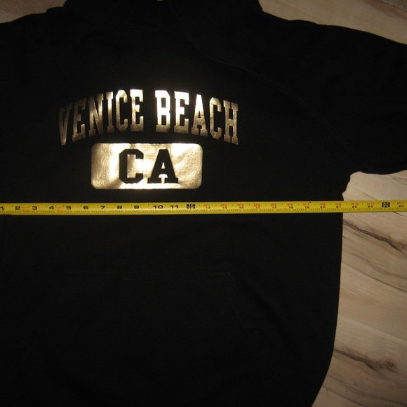Venice Beach CA Mens Hoodie Large - Blk - Picture 3 of 5